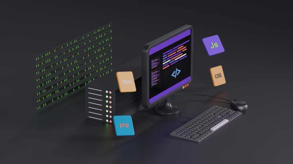 Koyu tema izometrik sunucu görseli - Teknik domain taşıma ve SSL konfigürasyonu süreci