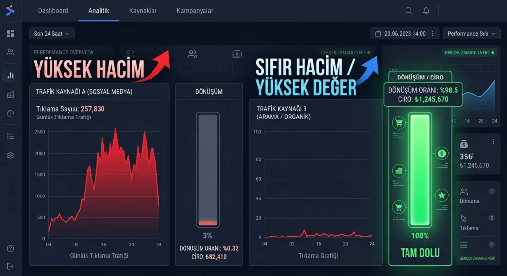 sıfır hacimli kelimelerle müşteri ve ciro yaratmak grafik
